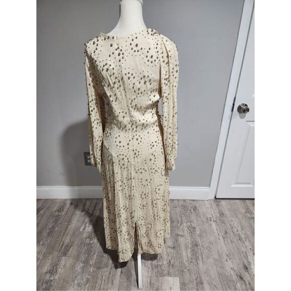 Rachel Comey Desilo Beaded V-neck Midi Dress Size 6 NWD - Picture 9 of 11